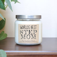 Load image into Gallery viewer, WORLDS BEST STEP MOM | Personalized Soy Candle Gift