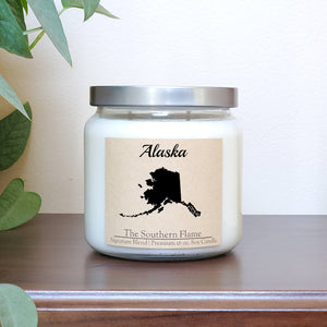 Alaska State Candle | Homesick Candle | Long Distance Gift