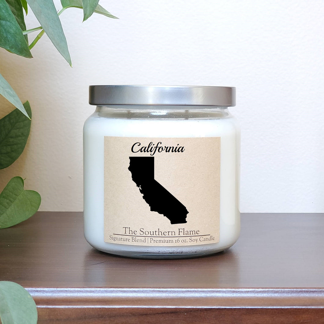 California State Candle | Homesick Candle | Long Distance Gift