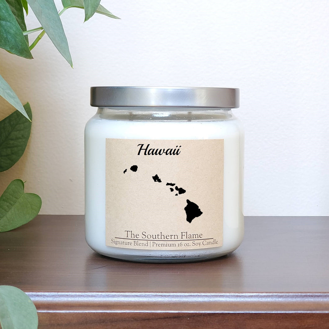 Hawaii State Candle | Homesick Candle | Long Distance Gift
