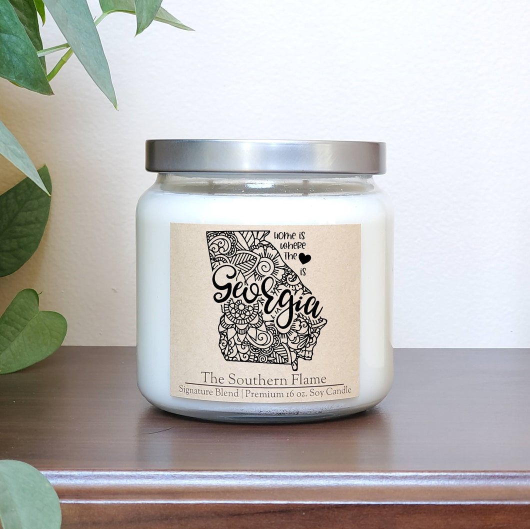 Georgia State Candle | Homesick Candle | Home is where the heart is