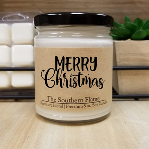 Merry Christmas Candle | 2022 Christmas Gifts | Personalized Candles