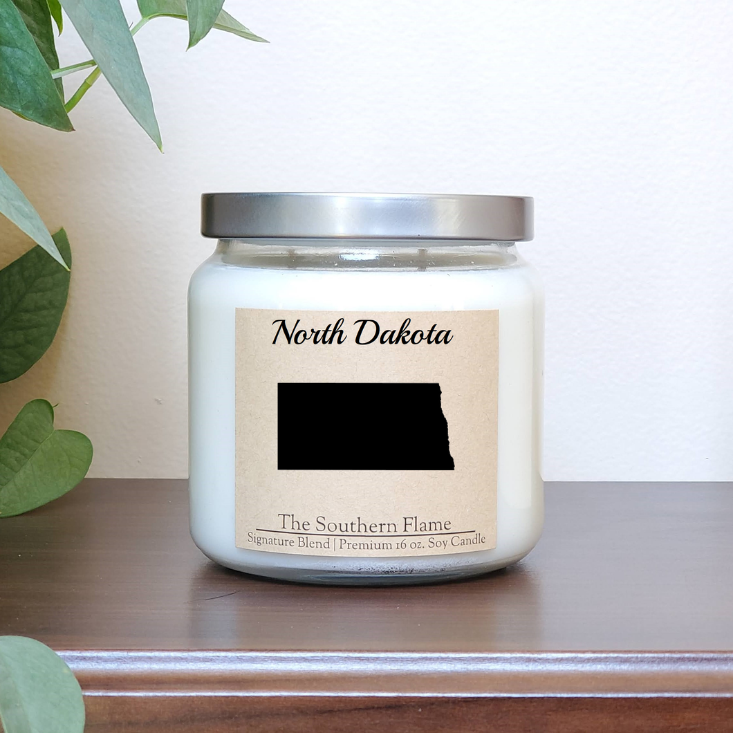 North Dakota State Candle | Homesick Candle | Long Distance Gift