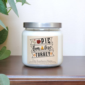 Autumn Candle | Personalized Candles |  PIE BONFIRES TURKEY Decor