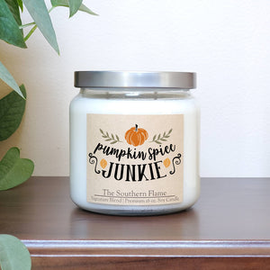 Pumpkin Spice Junkie | Personalized Candles |  Basic Fall