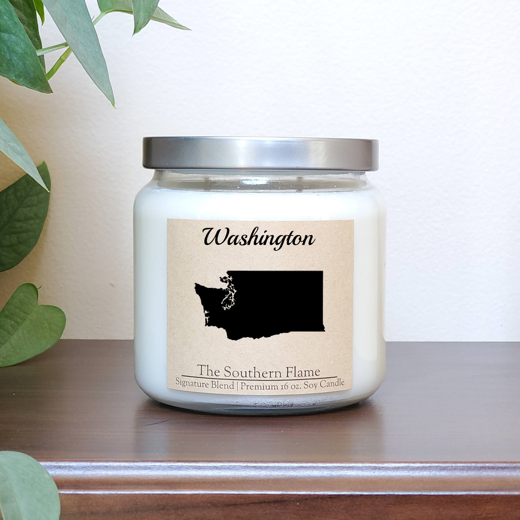 Washington State Candle | Homesick Candle | Long Distance Gift