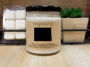 Wyoming State Candle | Homesick Candle | Long Distance Gift