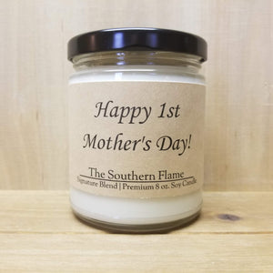 Happy 1st Mother's Day Candle